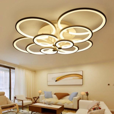 Đèn LED Mâm Ốp Trần MN007 , LED tô điểm Phòng Khách, Đèn ốp trần buồng nghỉ - 3 cơ chế Sáng DT