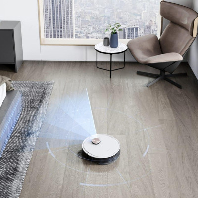 Robot hút bụi lau nhà Ecovacs Deebot Ozmo T8 Max Plus  – Lực hút 1500PA - Kèm dock sạc hút rác tự động - Bản Nội Địa - Hàng Chính Hãng