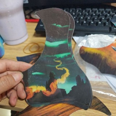 Miếng Dán Chống Trầy Guitar Acoustic – Thiết Kế 3D Phong Cảnh
