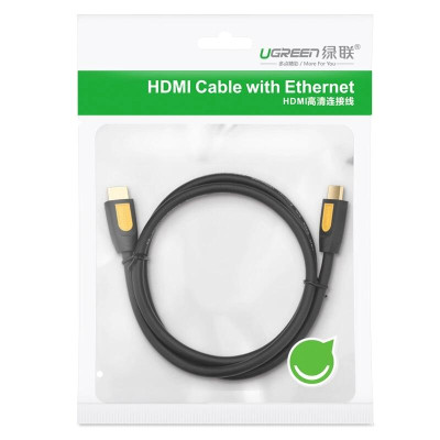 Ugreen UG11187HD101TK 5M màu Vàng Cáp tín hiệu HDMI chuẩn 1.4 hỗ trợ phân giải 4K * 2K 30hz cáp dẹt - HÀNG CHÍNH HÃNG