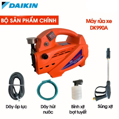 Máy rửa xe mini, Máy xịt rửa cao áp DAIKIN 2800W DK990A - Có áp chống giật + Chống cháy - Chất Lượng Tốt