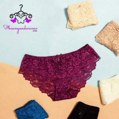 10 quần lót ren đáy lót cotton kháng khuẩn chuẩn BOYA - 5 quần lót ren boya