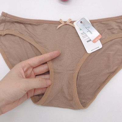 Quần Lót Nữ Cotton Nhập Khẩu Cạp Vừa LUPERI LU3QL748 Dáng Bikini Mềm Mịn, Co Giãn Không Lằn Mông Kháng Khuẩn Khử Mùi Tốt