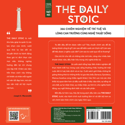 The Daily Stoic - 366 Chiêm Nghiệm Về Trí Tuệ Và Lòng Can Trường Cùng Nghệ Thuật Sống