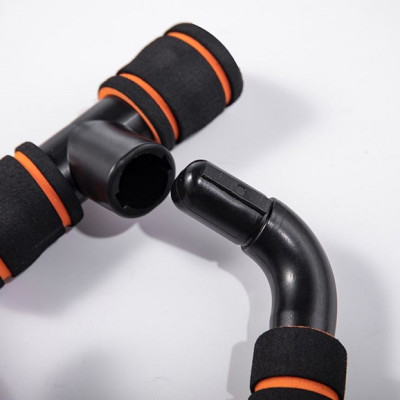 Combo Dụng Cụ Hít Đất Chữ U Kèm Găng Tay Tập Tiện Lợi Hàng Đẹp Giá Chất( Màu Đen Cam)