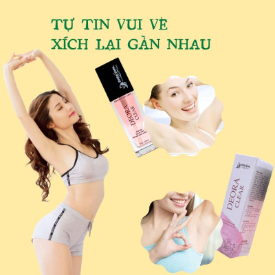 COMBO 5 Lọ Xịt Khử Mùi DEORA CLEAR Quyên Lara 50ml, Khử Mùi Hôi Nách, Ngăn Tiết Mồ Hôi