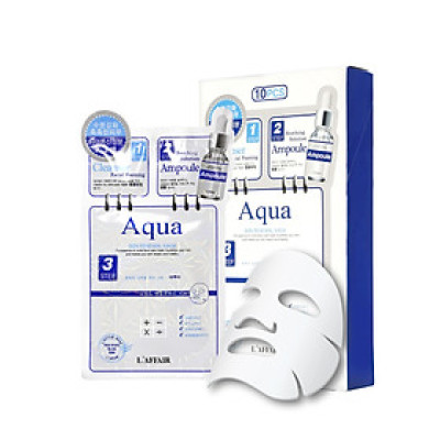 Hộp 10 mặt nạ dưỡng ẩm - chống lão hóa 3 bước Rainbow L