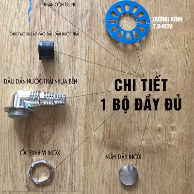 Bộ thoát nước máy giặt, chậu rửa, thoát nước thải kiêm chống mùi hôi, ngăn côn trùng trào ngược MIHOCO 2-Loại 2 đường thoát-Hàng chính hãng