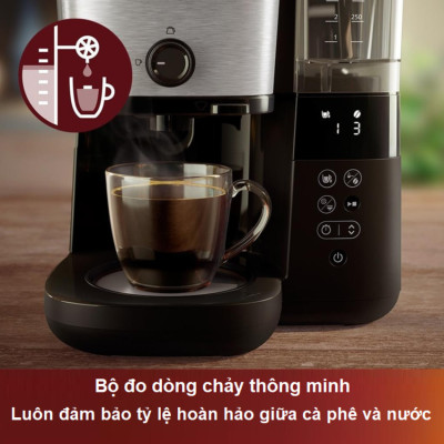 Máy pha cà phê Drip xay và pha tự động thương hiệu Hà Lan Philips HD7900/50 - Hàng nhập khẩu (Bảo Hành 12 Tháng)