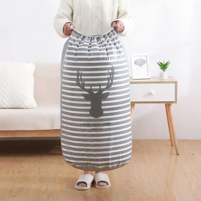 Túi Bạt Đựng Quần Áo Chăn Mền Chống Thấm Nước Sọt Đựng Đồ Gấp Gọn Đa Năng Cỡ Đại 60x45x20cm - Siêu To - Giao Mầu Ngẫu Nhiên