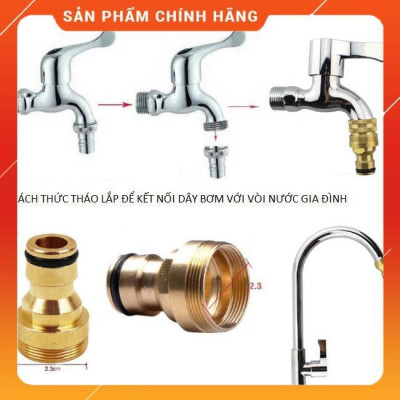️ Bộ dây vòi xịt nước rửa xe,tưới cây ,tăng áp 3 lần,loại 3m, 5m 206701 đầu đồng,cút đồng+ móc khoá