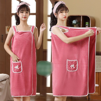 Áo khăn tắm nữ kiểu đầm , phong cách hiện đại - Khăn choàng tắm xỏ tay - trơn , mịn , thoáng mát phù hợp với mọi loại dáng , giao màu ngẫu nhiên