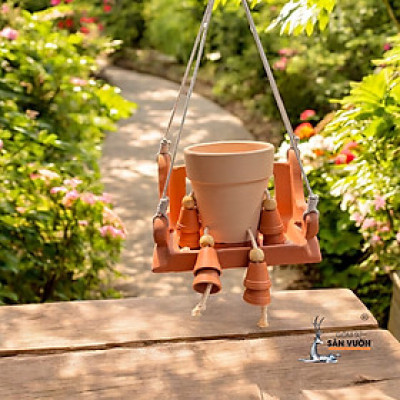 Xích Đu Gốm Đất Nung - Decor Sân Vườn