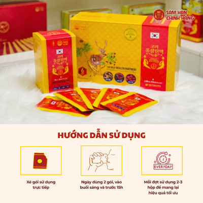 Hồng Sâm Nhung Hươu (70ml x 30 gói) – Daedong