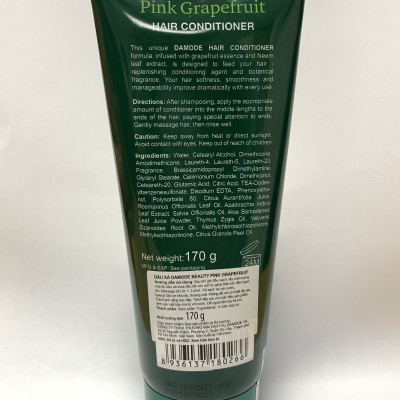 Dầu xã mềm mượt tóc ngăn ngừa chẻ ngọn cao cấp độc quyền Damode Pink Grapefruit Conditioner chai 170ml
