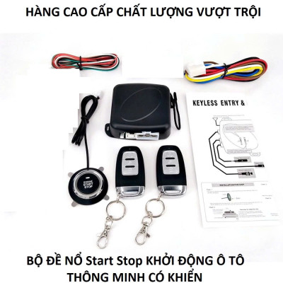 Bộ Khởi Động Xe Ô To Từ Xa Thông Mih – 1 Chạm Start/Stop Có 2 Remote Cao Cấp , van vòi nước