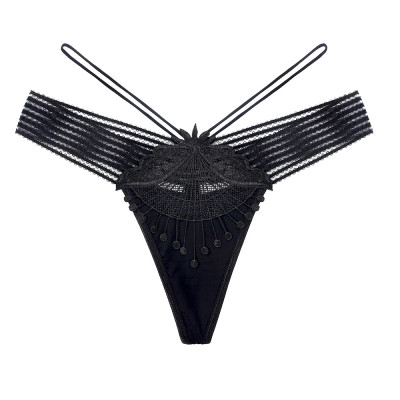 Quần lót nữ lọt khe sexy 2 dây cạp ren tua rua hạt
