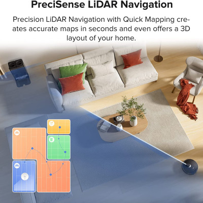 Robot Hút Bụi Lau Nhà Roborock QRevo 5AE, Lực Hút 12.000 Pa - Hàng Chính Hãng