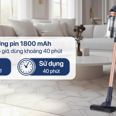 Máy hút bụi không dây Samsung VS15A60AGR7/SV - Hàng Chính Hãng