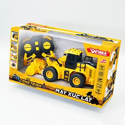 Đồ Chơi Duka: Xe công trình điều khiển từ xa 2.4G - Máy xúc lật DK81267