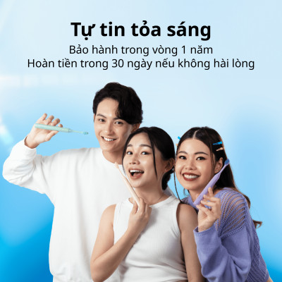 [MỚI] Bộ 2 Đầu thay thế bàn chải điện ZenyumSonic Spark - Màu Tím Lilac / Kem / Xanh Sage