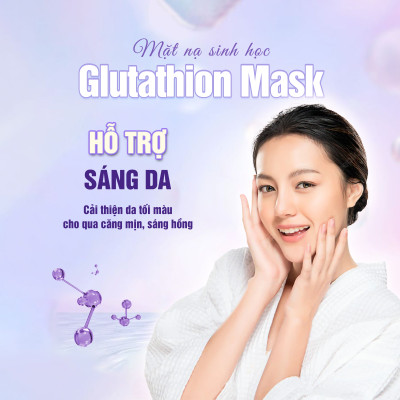 Combo 3 Mặt nạ BESKINATY Glutathione Bio Mask dưỡng sáng phục hồi da cao cấp
