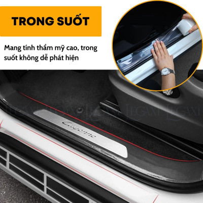 Miếng dán băng keo nano trong suốt dán cửa xe gương chiếu hậu bảo vệ chống trầy xe giảm chấn giảm ồn Legaxi