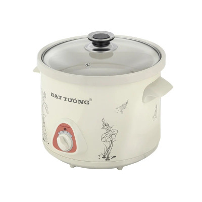 Nồi Tiềm Nấu Cháo Chậm Kho Cá Hầm Chưng Yến Đa Năng ĐẠT TƯỜNG DTSC-4.5S (4,5 lít) - Hàng Chính Hãng