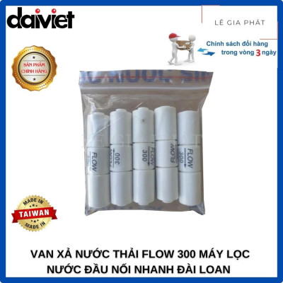 Van Xả Nước Thải Flow 300 Máy Lọc Nước Đầu Nối Nhanh ĐÀI LOAN - Hàng chính hãng