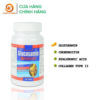 Viên uống glucosamin extra Dược Phẩm An Châu tăng cường bảo vệ và tái tạo sụn khớp hộp 60 viên