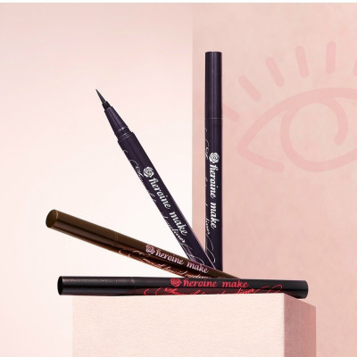 Bút Kẻ Mắt Nước Siêu Chống Trôi Màu Nâu Đen Kissme Heroine Make Smooth Liquid Eyeliner Super Keep