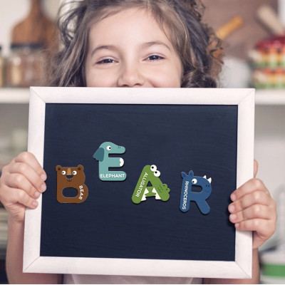 Bộ chữ cái, chữ số nam châm Mideer cho bé từ 3 tuổi trở lên học chữ cái nhận biết con vật và ghép từ đơn giản