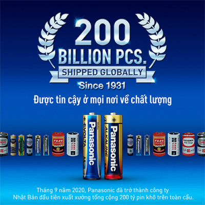 Hộp Pin kiềm Panasonic Alkaline AA LR6T/2B-V (24 viên) - Hàng chính hãng