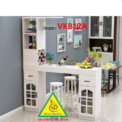 Quầy bar mini kết hợp tủ rượu VKB12A ( không kèm ghế) - Nội thất lắp ráp Viendong Adv