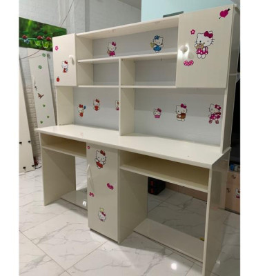 Bàn học đôi nhựa đài loan 160x160 trắng(TPHCM)
