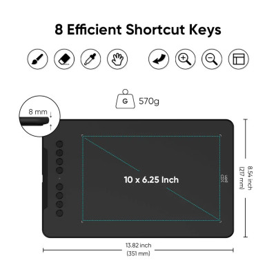 Bảng Vẽ Điện Tử XP-Pen Deco 01 V3 – 16K - Hàng Chính Hãng