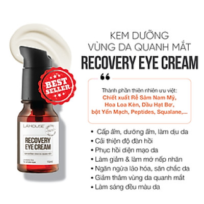 Kem dưỡng vùng da quanh mắt Lá House Recovery Eye Cream 15ml