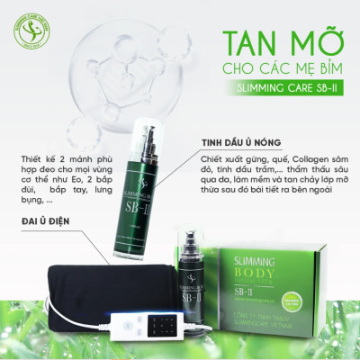 Bộ Ủ Nóng Tan Mỡ SLIMMING BODY 2 Cải tiến hỗ trợ giảm mỡ Bụng - Đùi Hiệu Quả