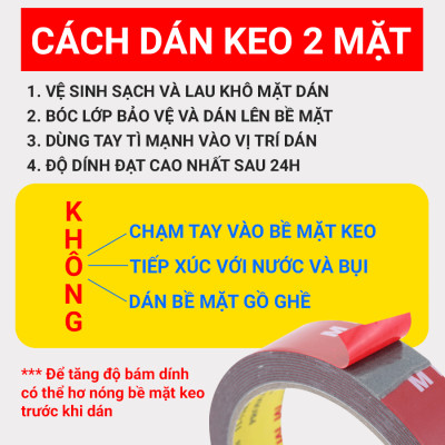 Băng Keo 2 Mặt Chuyên Dụng CIND (8mmx3m)