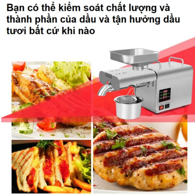 Máy ép dầu thực vật dùng cho gia đình AOSIDA K28S Thương hiệu Anh Quốc cao cấp, Công suất 1100W, 1 giờ ép 5-7.5 kg nguyên liệu - Hàng nhập khẩu