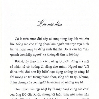Lang thang cùng các con – Hồi ức về hành trình yêu thương của người cha Đỗ Gia Khởi - Chấp bút Gia Bình & Thanh Nhã - An Thư Book