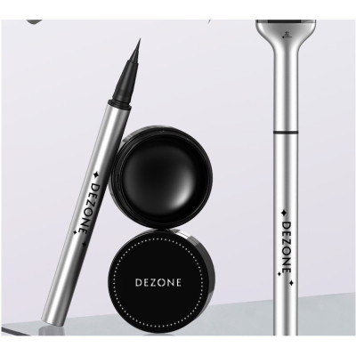 Set in mi dưới  HKLANCUI/ Dezone bao gồm cả bút kẻ mắt, khuôn ịn mi, mực mi dưới tiện dụng mà không nhòe (MI GIẢ)