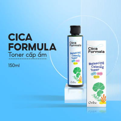 Toner rau má giảm mụn Oribe Cica Formula giúp dưỡng ẩm se khít lỗ chân lông dùng được cho da nhạy cảm 150ml