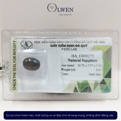 Viên đá Sapphire thiên nhiên HA-G000275