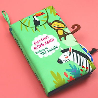 Đồ Chơi Giáo Dục Sớm Cho Trẻ Sơ Sinh - Sách Vải Đoán Đuôi Song Ngữ Việt Anh - PiPo Vietnam