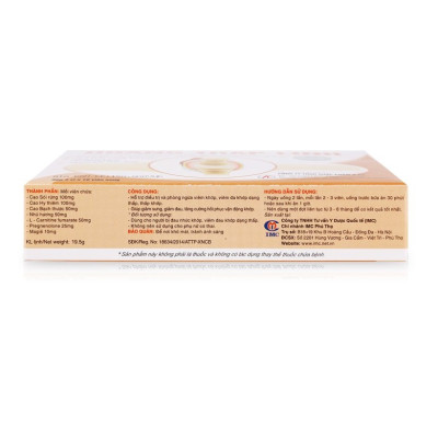 Thực phẩm bảo vệ sức khỏe Hoàng Thấp Linh hộp 30 viên- Hỗ trợ điều trị và phòng ngừa viêm khớp, viêm đa khớp dạng thấp, thấp khớp