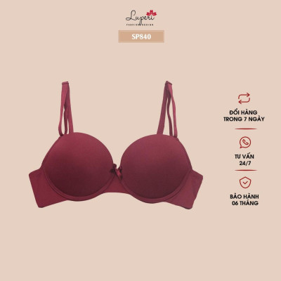 Áo Lót Nâng Ngực Trơn Siêu Đẩy LUPERI LU3AL840 đệm mút ép thấm hút mồ hôi bản 2 móc trẻ trung