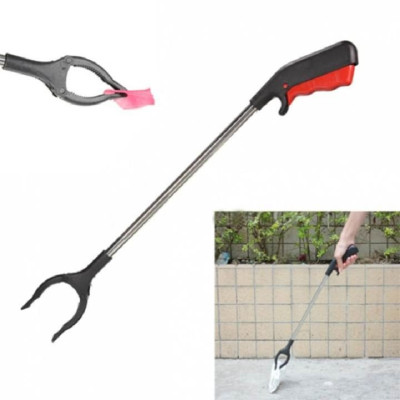 Cây kẹp rác gắp rác và treo móc quần áo lên cao bằng thép 100cm