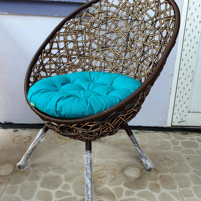 Bộ bàn ghế sân vườn + xích đu NAVICOM - Nệm canvas Xanh ngọc