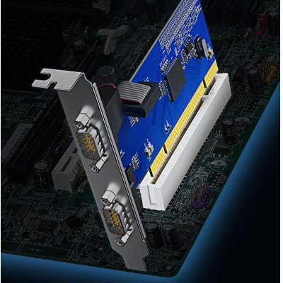 Ugreen UG80115CM336TK Bộ chuyển đổi nối tiếp PCI 2.0 sang 2 cổng RS232 9 pin - HÀNG CHÍNH HÃNG